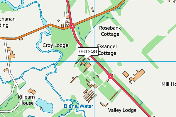 G63 9QG map - OS VectorMap District (Ordnance Survey) G63 9QG map - OS VectorMap District (Ordnance Survey)