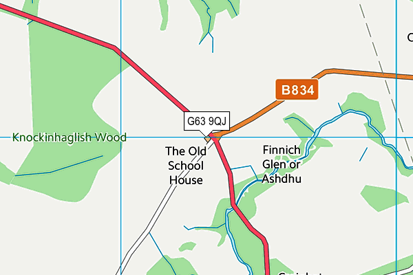 G63 9QJ map - OS VectorMap District (Ordnance Survey) G63 9QJ map - OS VectorMap District (Ordnance Survey)