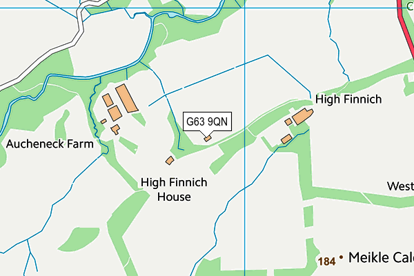 G63 9QN map - OS VectorMap District (Ordnance Survey) G63 9QN map - OS VectorMap District (Ordnance Survey)