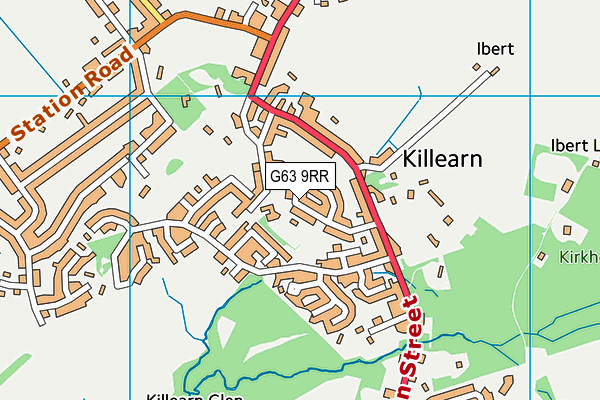 G63 9RR map - OS VectorMap District (Ordnance Survey) G63 9RR map - OS VectorMap District (Ordnance Survey)