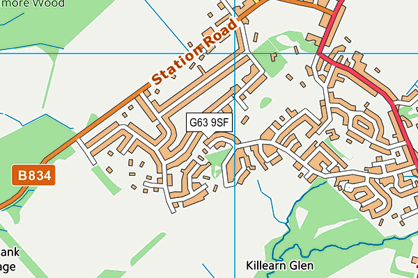 G63 9SF map - OS VectorMap District (Ordnance Survey) G63 9SF map - OS VectorMap District (Ordnance Survey)