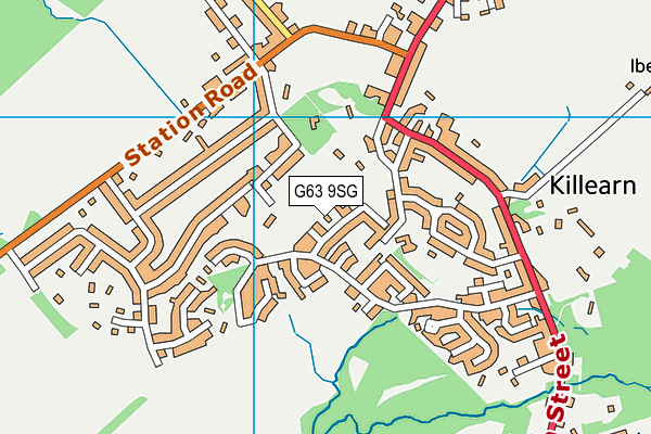 G63 9SG map - OS VectorMap District (Ordnance Survey) G63 9SG map - OS VectorMap District (Ordnance Survey)