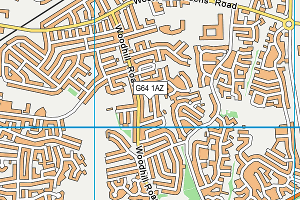 G64 1AZ map - OS VectorMap District (Ordnance Survey) G64 1AZ map - OS VectorMap District (Ordnance Survey)
