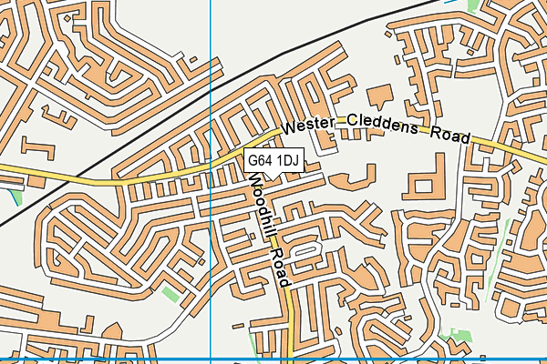 G64 1DJ map - OS VectorMap District (Ordnance Survey) G64 1DJ map - OS VectorMap District (Ordnance Survey)