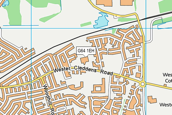 G64 1EH map - OS VectorMap District (Ordnance Survey) G64 1EH map - OS VectorMap District (Ordnance Survey)