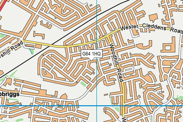 G64 1HQ map - OS VectorMap District (Ordnance Survey) G64 1HQ map - OS VectorMap District (Ordnance Survey)