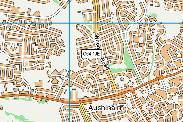 G64 1JE map - OS VectorMap District (Ordnance Survey) G64 1JE map - OS VectorMap District (Ordnance Survey)