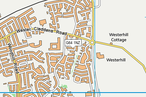 G64 1NZ map - OS VectorMap District (Ordnance Survey) G64 1NZ map - OS VectorMap District (Ordnance Survey)