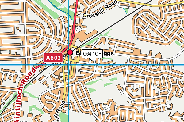 G64 1QF map - OS VectorMap District (Ordnance Survey) G64 1QF map - OS VectorMap District (Ordnance Survey)