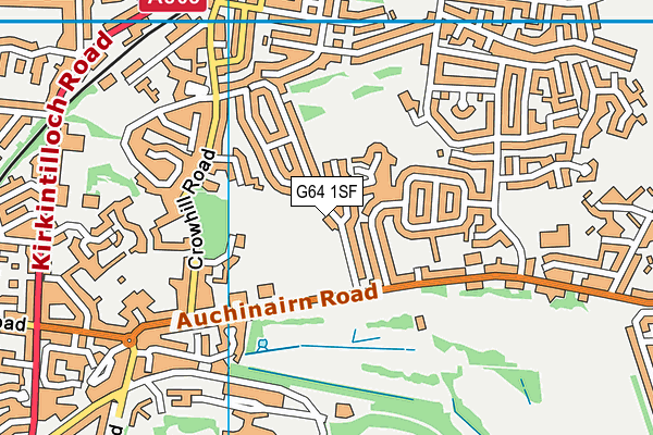 G64 1SF map - OS VectorMap District (Ordnance Survey) G64 1SF map - OS VectorMap District (Ordnance Survey)