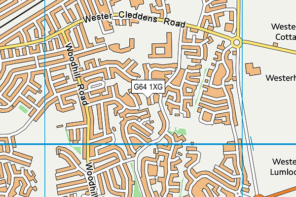 G64 1XG map - OS VectorMap District (Ordnance Survey) G64 1XG map - OS VectorMap District (Ordnance Survey)