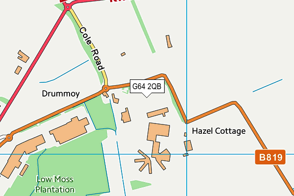 G64 2QB map - OS VectorMap District (Ordnance Survey)