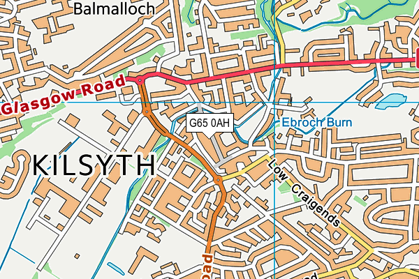 G65 0AH map - OS VectorMap District (Ordnance Survey)