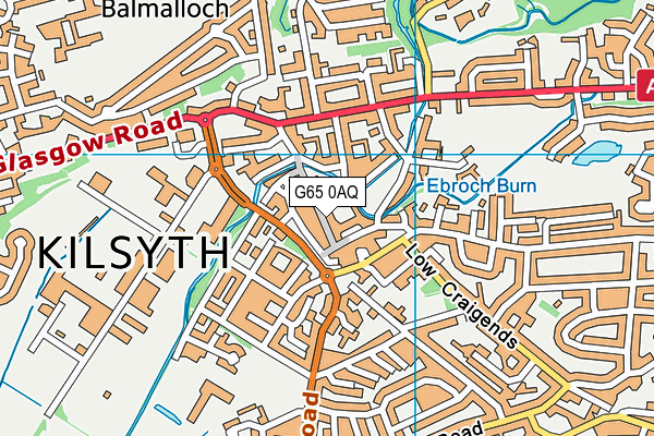 G65 0AQ map - OS VectorMap District (Ordnance Survey)