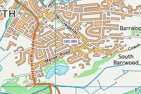 G65 0BX map - OS VectorMap District (Ordnance Survey) G65 0BX map - OS VectorMap District (Ordnance Survey)