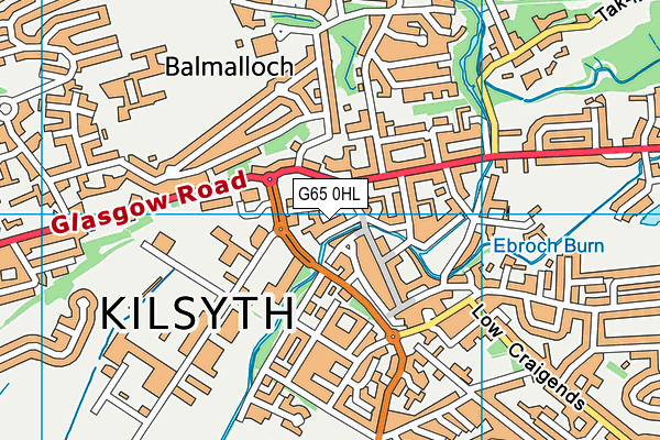 G65 0HL map - OS VectorMap District (Ordnance Survey)