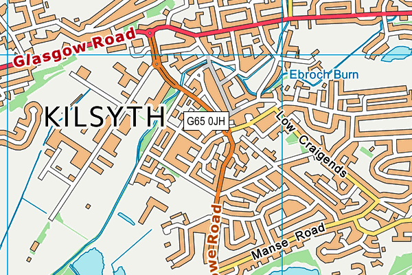 G65 0JH map - OS VectorMap District (Ordnance Survey)