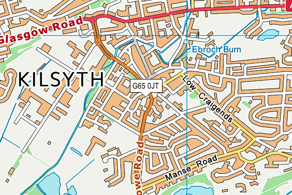 G65 0JT map - OS VectorMap District (Ordnance Survey)