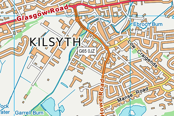 G65 0JZ map - OS VectorMap District (Ordnance Survey)