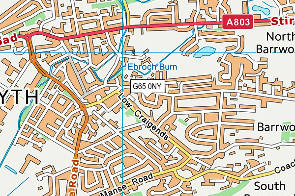 G65 0NY map - OS VectorMap District (Ordnance Survey)