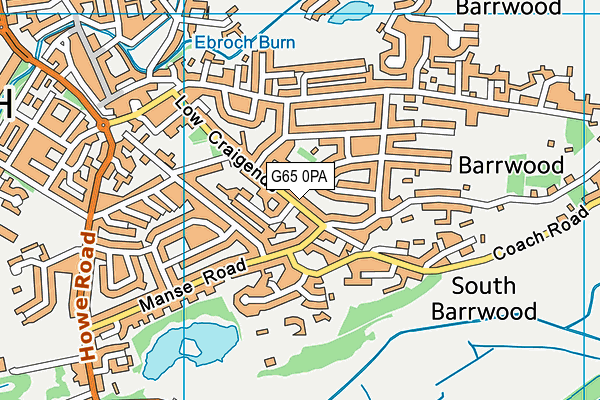 G65 0PA map - OS VectorMap District (Ordnance Survey)