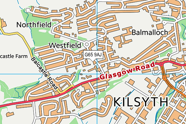 G65 9AJ map - OS VectorMap District (Ordnance Survey) G65 9AJ map - OS VectorMap District (Ordnance Survey)