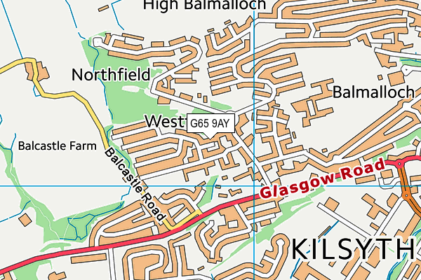 G65 9AY map - OS VectorMap District (Ordnance Survey) G65 9AY map - OS VectorMap District (Ordnance Survey)