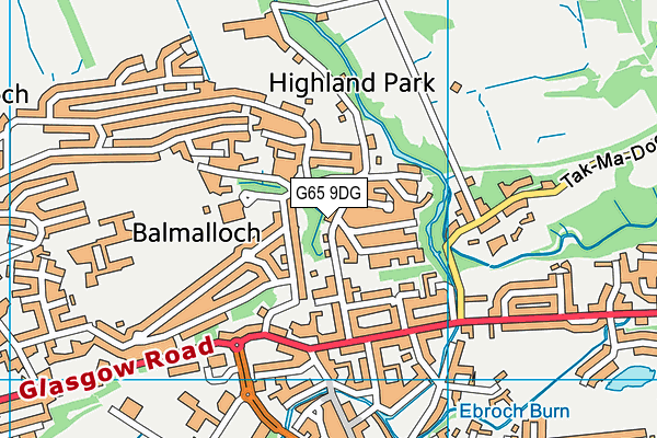 G65 9DG map - OS VectorMap District (Ordnance Survey)