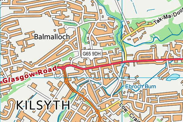 G65 9DH map - OS VectorMap District (Ordnance Survey)