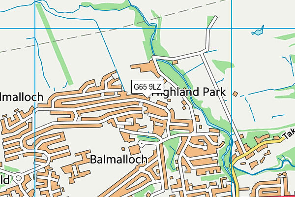 G65 9LZ map - OS VectorMap District (Ordnance Survey) G65 9LZ map - OS VectorMap District (Ordnance Survey)