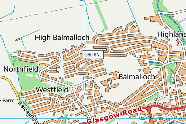 G65 9NJ map - OS VectorMap District (Ordnance Survey) G65 9NJ map - OS VectorMap District (Ordnance Survey)