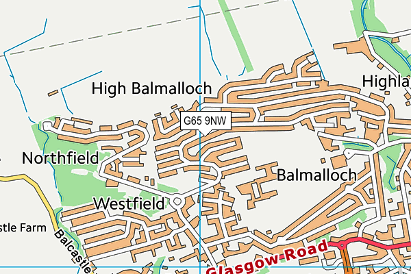 G65 9NW map - OS VectorMap District (Ordnance Survey) G65 9NW map - OS VectorMap District (Ordnance Survey)