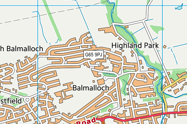 G65 9PJ map - OS VectorMap District (Ordnance Survey) G65 9PJ map - OS VectorMap District (Ordnance Survey)