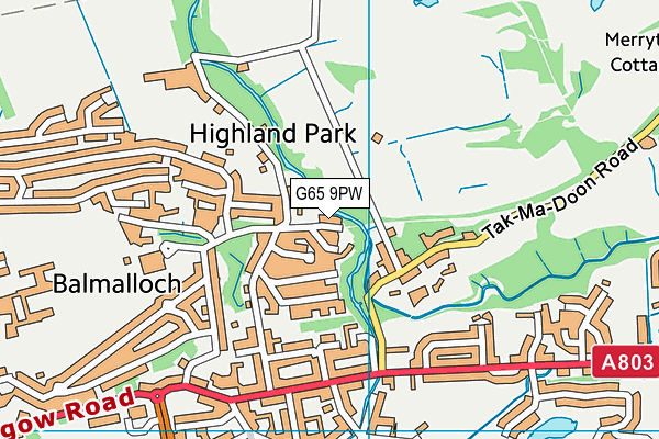G65 9PW map - OS VectorMap District (Ordnance Survey) G65 9PW map - OS VectorMap District (Ordnance Survey)