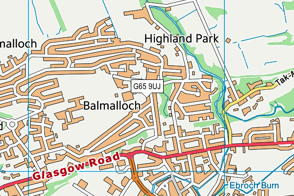 G65 9UJ map - OS VectorMap District (Ordnance Survey) G65 9UJ map - OS VectorMap District (Ordnance Survey)