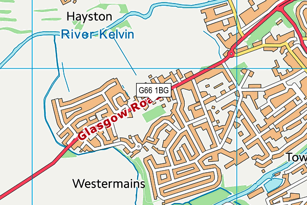G66 1BG map - OS VectorMap District (Ordnance Survey)