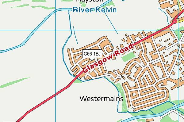 G66 1BJ map - OS VectorMap District (Ordnance Survey) G66 1BJ map - OS VectorMap District (Ordnance Survey)