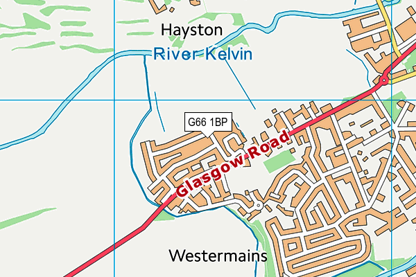 G66 1BP map - OS VectorMap District (Ordnance Survey) G66 1BP map - OS VectorMap District (Ordnance Survey)