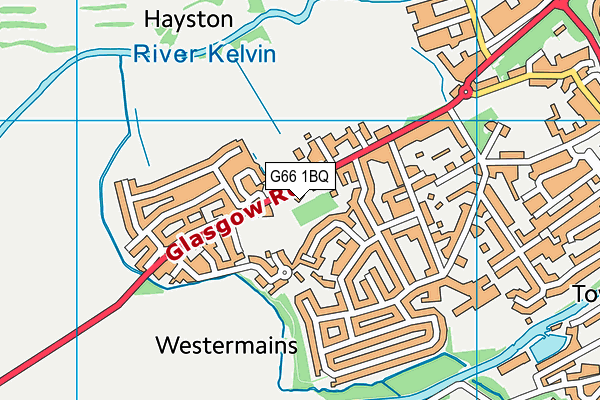 G66 1BQ map - OS VectorMap District (Ordnance Survey) G66 1BQ map - OS VectorMap District (Ordnance Survey)
