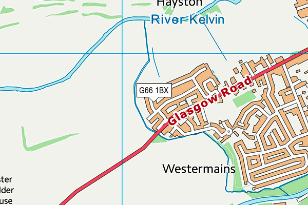 G66 1BX map - OS VectorMap District (Ordnance Survey) G66 1BX map - OS VectorMap District (Ordnance Survey)