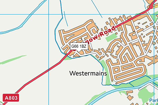 G66 1BZ map - OS VectorMap District (Ordnance Survey) G66 1BZ map - OS VectorMap District (Ordnance Survey)
