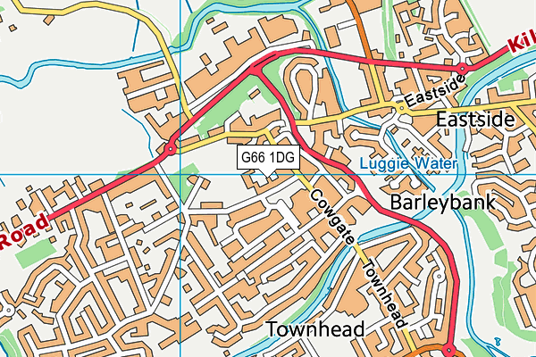G66 1DG map - OS VectorMap District (Ordnance Survey)
