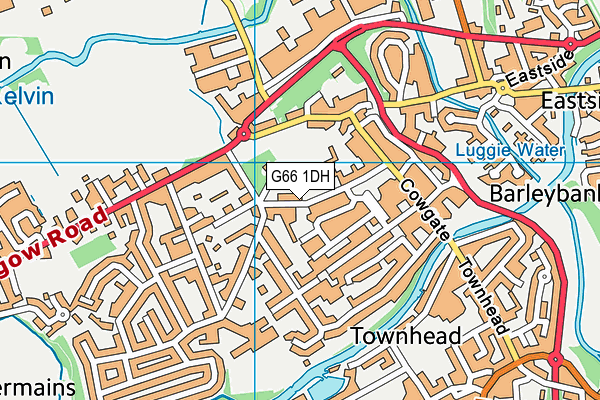 G66 1DH map - OS VectorMap District (Ordnance Survey)