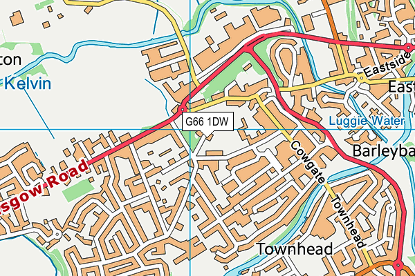 G66 1DW map - OS VectorMap District (Ordnance Survey) G66 1DW map - OS VectorMap District (Ordnance Survey)