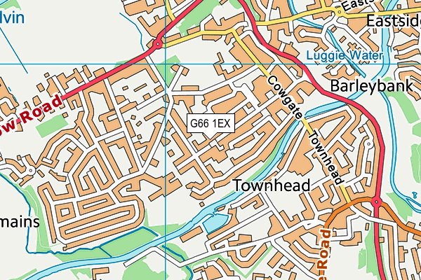 G66 1EX map - OS VectorMap District (Ordnance Survey) G66 1EX map - OS VectorMap District (Ordnance Survey)