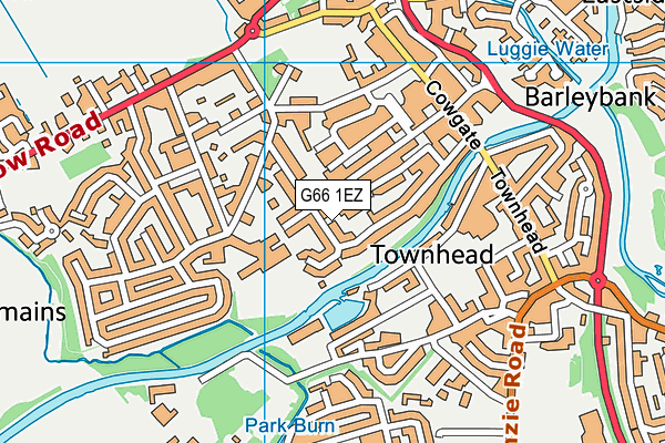 G66 1EZ map - OS VectorMap District (Ordnance Survey) G66 1EZ map - OS VectorMap District (Ordnance Survey)
