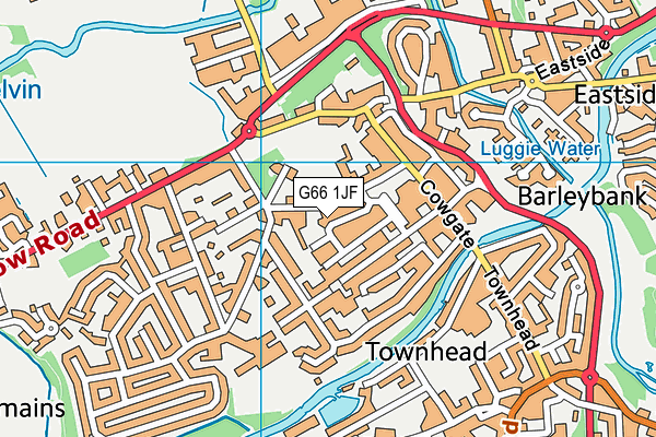G66 1JF map - OS VectorMap District (Ordnance Survey) G66 1JF map - OS VectorMap District (Ordnance Survey)
