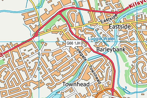 G66 1JH map - OS VectorMap District (Ordnance Survey) G66 1JH map - OS VectorMap District (Ordnance Survey)