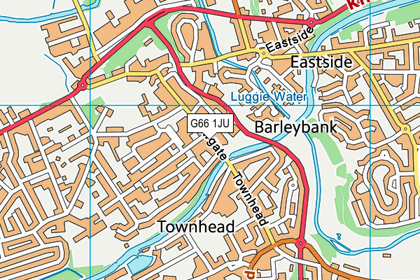 G66 1JU map - OS VectorMap District (Ordnance Survey)