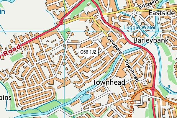 G66 1JZ map - OS VectorMap District (Ordnance Survey) G66 1JZ map - OS VectorMap District (Ordnance Survey)